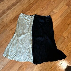 2 XS lulus skirts never been worn - black and green